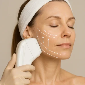 Woman having HI-FU to reduce wrinkles call LA LIPO Fulwell Now!