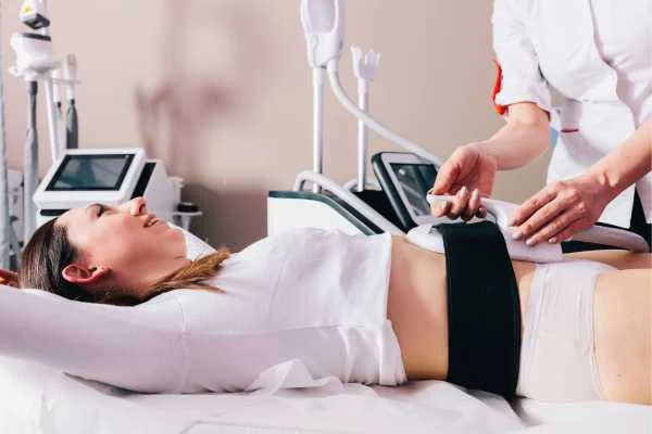 woman having body sculpting to help improve her body image and her mental health Fulwell