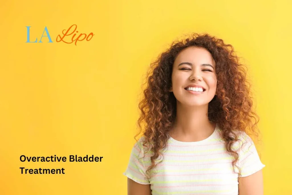 woman smiling about overactive bladder treatment Fulwell solutions